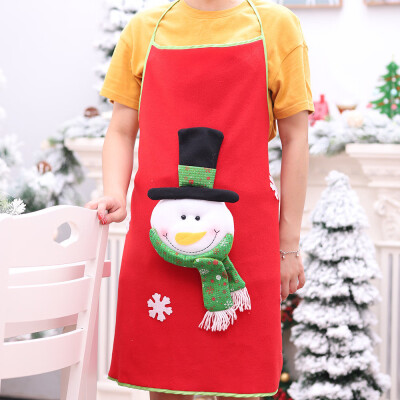 

Toponeto Christmas Soft Apron Kitchen Aprons Christmas Dinner Party Apron Decoration