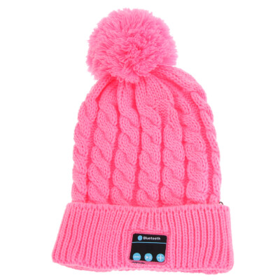 

Women Warm Hat Wireless Bluetooth Smart Cap Headphone Headset Speaker Mic