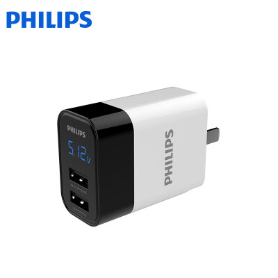 

PHILIPS USB charger power adapter mobile phone charger charging head for Apple Android phone tablet DLP4320N sp