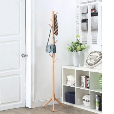 

WN-17121NA YBYT solid wood eight-bar coat rack - true color