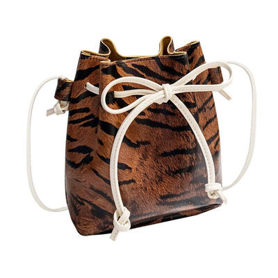 

Women Animal Print Leather Crossbody Drawstring Bag Shoulder Bucket Bags