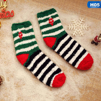 

1 Pair Women socks Casual winter Christmas Socks deer Socks Cotton Cartoon Keep Warm lady Socks Christmas Gift