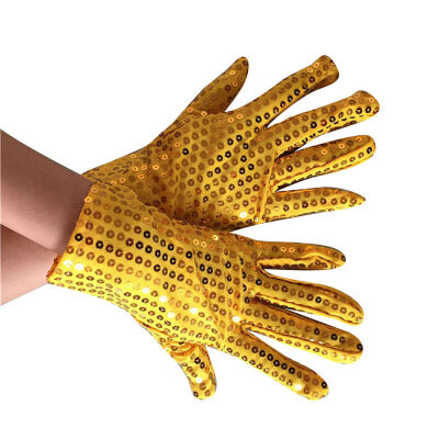 

1 Pair Shining Sequin Sequined Glitter Gloves Dance Party Fancy Costume Gloves