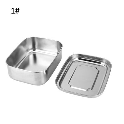 

123 Grids Stainless Steel Portable Food Container Student Bento Lunch Box