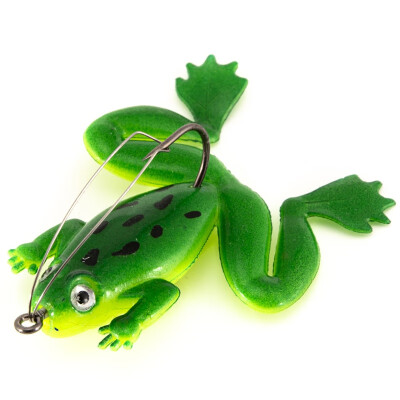 

Fishing Lure Artificial Fishing Silicone Bait Frog Lure with Hook Soft Fishing Frog Lures Fishing Tackle Useful