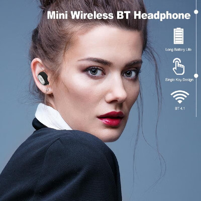 

Wireless Bluetooth Headphones In-ear Headset Bluetooth 41 Sport Earphones Power Bank Mini Earbuds with 1200mAh Charging Box