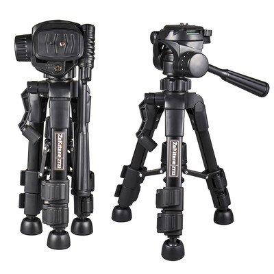 

ZT22 Tripod Camera Stand Mini Tripod Portable Compact 4 Height Adjust Aluminum QR Head Fashion Tripod Stand for Smart Phone Camera