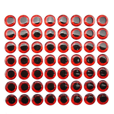 

Saidsome 50PCS Simulation Bait Eye 5mm Epoxy Round 3D Fisheye Road Fishing Accessories fishing bait fishing lure