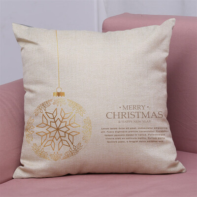 

Tailored New Christmas Cotton Linen Pillow Case Sofa Cushion Cover Home Decor