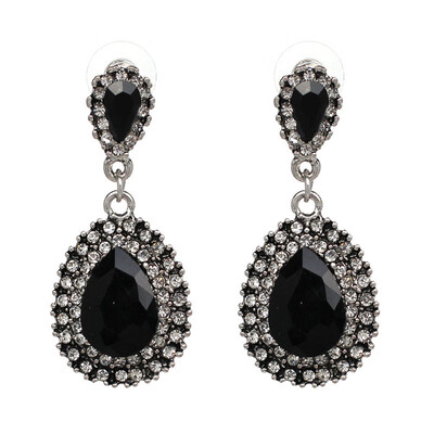 

Long Vintage Earrings Charm boho oorbellen voor vrouwen Drop Earrings Brincos Femme Maxi Cystal Jewelry 3 Colors W2202