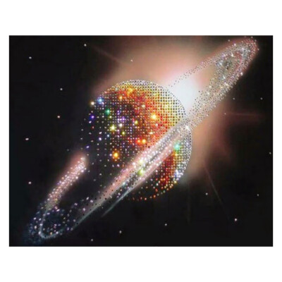 

30 x 40cm Peacock Cat Planet Pattern 5D DIY Full Diamond Painting Cross Stitch Paint By Number Kit for Adults Kids Home Decor