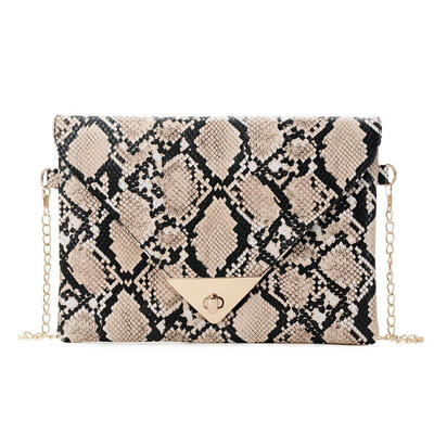 

Women Snake Skin Print Envelope Messenger Bags Fashion Crossbody Clutch