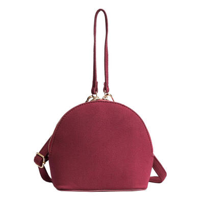 

Women Scrub PU Wristlets Shell Clutch Bag Small Tote Shoulder Crossbody Bag
