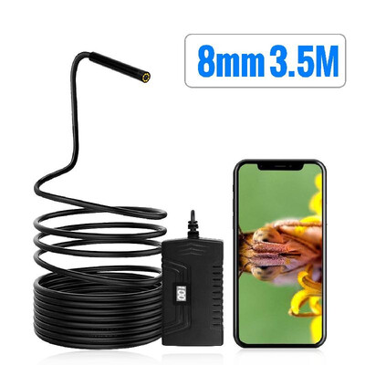 

Wireless Endoscope Camera HD1080p WiFi Borescope Inspection Camera Waterproof IP67 Flexible Snake Camera Y14 55mm for Iphone Andr