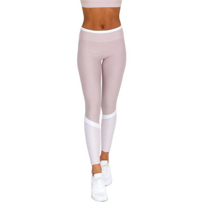 

Sexy Women Sports Yoga Pants Patchwork High Waist Trousers Slim Leggings