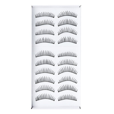 

10 Pairs Long False Eyelashes Makeup Natural Fake Black Eye Lashes