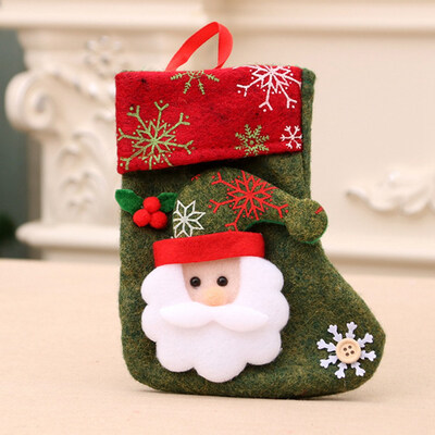 

Santa Claus Stocking Hanging Socks Printed Candy Bag Decoration Party Xmas