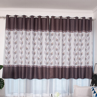 

Toponeto Leaves Sheer Curtain Tulle Window Treatment Voile Drape Valance 1 Panel Fabric