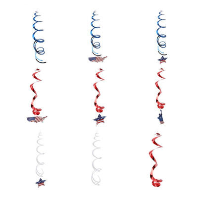 

Greensen Independence Day Graduation Party Decorations Of With Dangling Spiral Banner Ribbon