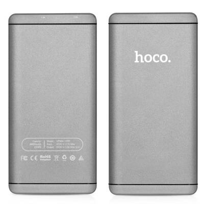 

HOCO UPB03 Metal Dual USB Mobile Power Bank For IPHONE Mobile Phone 12000mAh Li-Polymer Battery Power Charger