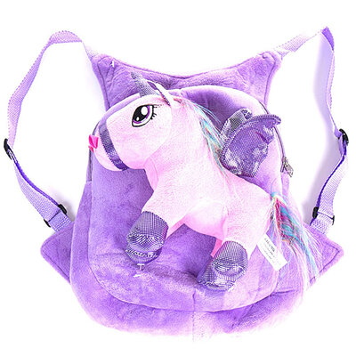 

Women Girls Cute Unicorn Plush Backpack Kids School Rucksack Bag