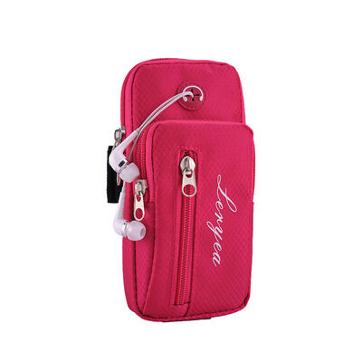 

Outdoor Sports Armband Waterproof Running Arm Bag with Headset Hole Casual Arm Package Bag for 55" Phone Money Keys Holders