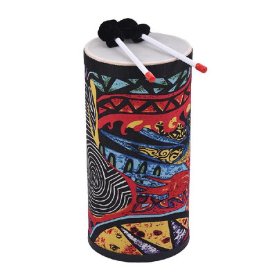 

10 Inch Conga Konga Drum Hand Drum Floor Drum Attractive Fabric Art Surface with Shoulder Strap Percussion Instrument for Gatherin