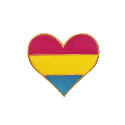 

222cm Metal Cartoon Rainbow Brooches Love-heart Shape Brooches Jewelry Decoration For Men Women Unisex