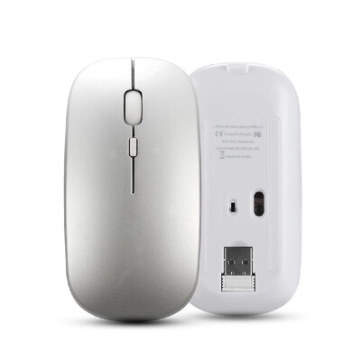 

HXSJ M90 Dual Mode Wireless Mouse BT50 24G Optical Mouse Ergonomic Rechargeable Mice 1600DPIWhite