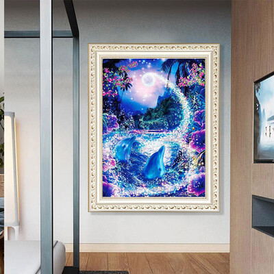 

Toponeto 5D Full Square Dirll Embroidery Paintings Rhinestone Pasted DIY Diamond Painting