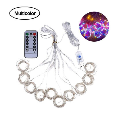 

3000MM3000MM 300LEDs USB Curtain Light Copper Wire 8 Modes Lamp String Lights with RF Remote