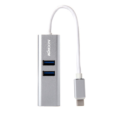

KKmoon Reversible USB 31 Type C to 2 USB 30 HUB & 1 USB-C Charging Port Adapter for New MacBook 12" Google Chromebook Pixel 2 No