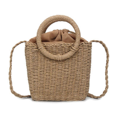 

Women Straw Handbags Handmade Woven Summer Beach Rattan Shoulder Bag Tote