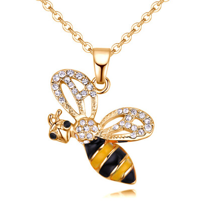 

Enamel Cute Honeybee Charm Pendant Fit Necklaces For Women Jewelry