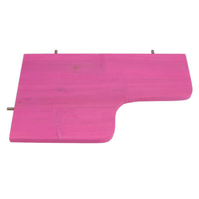 

Greensen Purple  Shape Design Large Springboard Colorful Wooden Pet Stand Platform Toy
