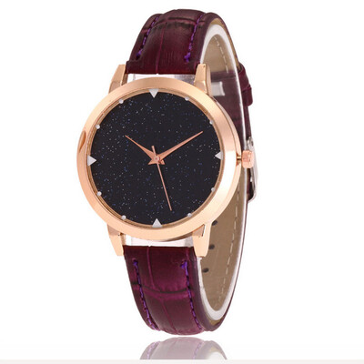 

Aibo explosion star sky hot trend belt womens watch