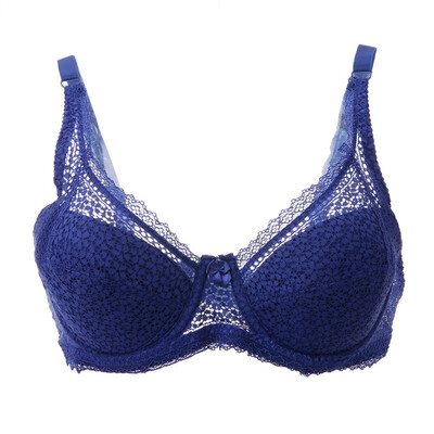 

Toponeto New Women Bra Embroidery Lace Bows Large Size Underwire Sexy Comfortabl Lingerie