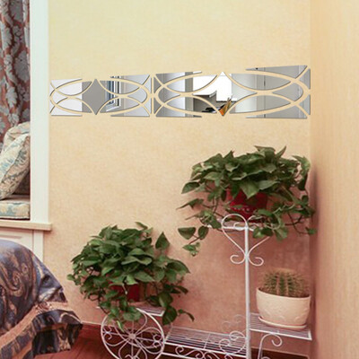 

〖Follure〗3D Modern Mirror Flowers Vinyl Removable Wall Sticker Decal Home Decor Art BK