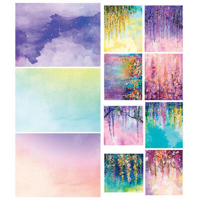

14pcs DIY Background Scrapbooking Photo Album Paper Cards Decorative Crafts