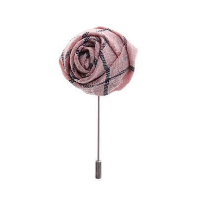 

ROSE PIN Handmade Flower Brooch Boutonniere Suit Lapel Wedding Party Accessory