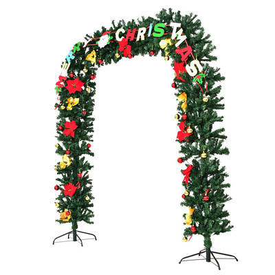 

75 x 5 LED Pre-Lit Artificial Arched Christmas Tree Archway