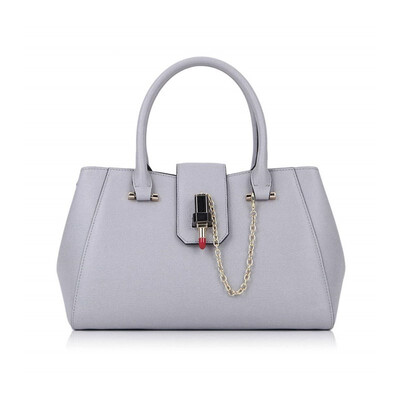 

New trend in 2018Imported wear resistant scratch resistant leather noble simple handbag European&American fashion fashion shou