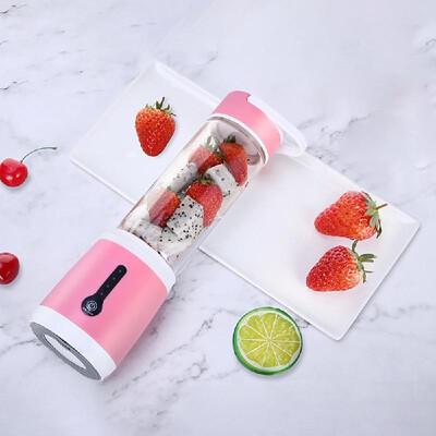 

Personal Size Blender Portable Blender USB Rechargeable Juicer Cup Single Serving Blender Fruit Mixing Machine 480ML BPA Free