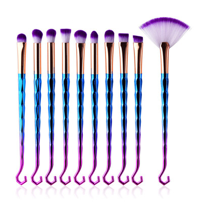 

〖Follure〗10 Pcs Makeup Brush Set Eye Shadow Brush Cosmetics Blending Brush Tool
