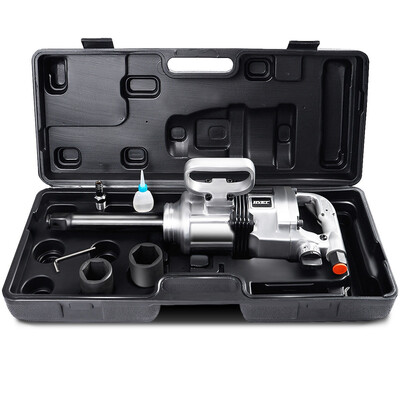 

Heavy Duty 1" Air Impact Wrench Gun Long Shank Commercial Truck Mechanics wCase