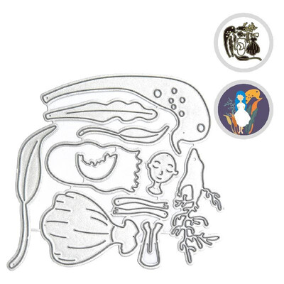 

Christmas Metal Cutting Dies Girl Shape Cutting Die for DIY Scrapbooking Card Photo Album Embossing Paper Cards Invitation Making