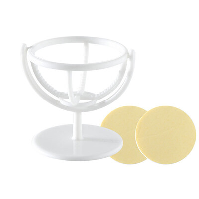 

Gobestart Dual-use Rotating Storage Rack Beauty Egg Drying Anti-mold Powder Puff Cotton