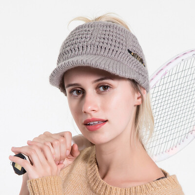 

Tailored Ladies Women Casual Kknitted Wool Cap Baseball Cap Empty Top Hat