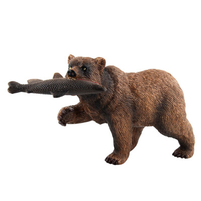 

Tailored Brown Polar Bear Bears Static Model Plastic Action Figures Educational Toys