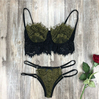 

Sexy Lingerie Lace BraG-string Thong Set Babydoll Sleepwear Underwear Nightwear